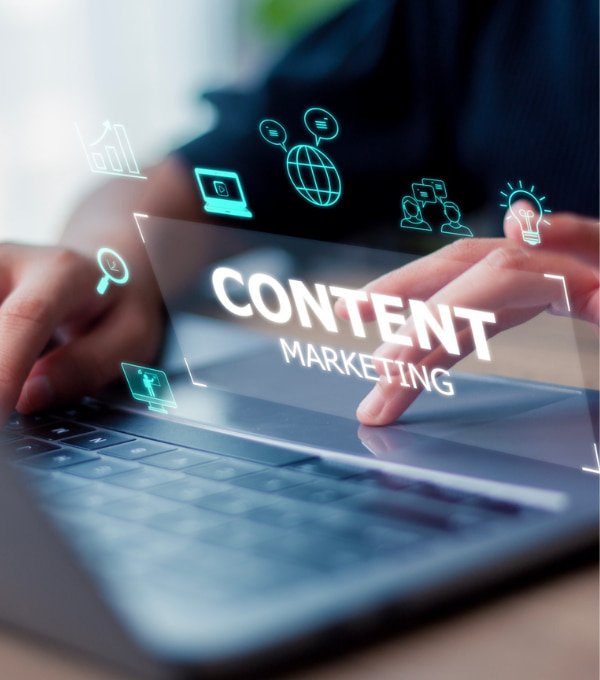 Content marketing strategy focused on SEO, audience engagement, and lead generation.